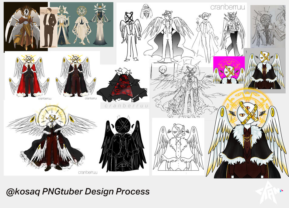 Kosaq PNGtuber Design Process